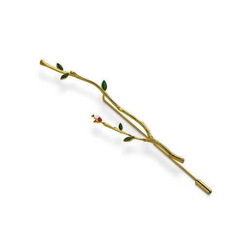北京仓｜Kiss the Frog-树枝上的小鸟 胸针［希腊设计师］ 商品图1