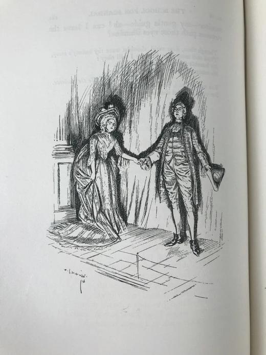 1896年 谢里丹《造谣学校/情敌》 埃德蒙·苏利文插图 漆布精装16开 商品图4