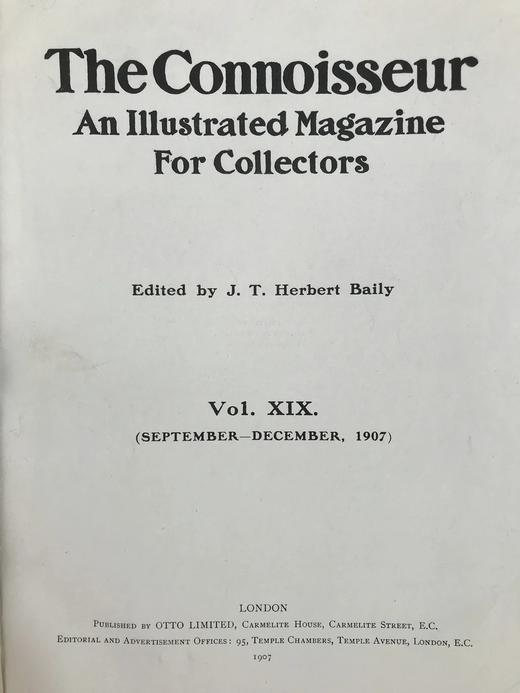 1907年9-12月 鉴赏家杂志 数百幅插图 漆布精装16开 商品图3