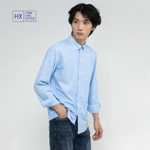 HX 秋季翻领长袖衬衫Y103130007101 商品图1