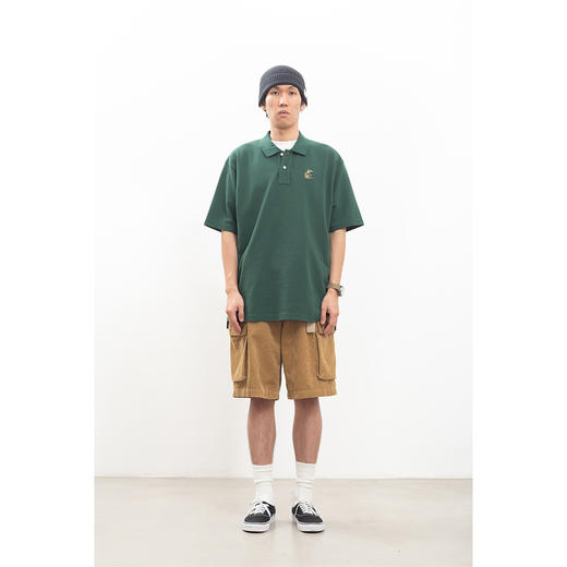 吃茶去chichaqu重磅POLO衫 刺绣握花 商品图3