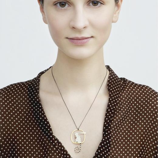 北京仓｜Kiss the Frog-Cat-爱心猫 项链［希腊设计师］ 商品图1