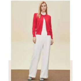 3楼 米皇圆领羊绒女开衫