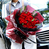 33朵红玫瑰韩式花束 商品缩略图0