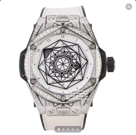 WWF工厂，新品HB全新“豪华版”宇Big Bang刺青满钻腕表，终于上线啦！【技术突破】：“豪华版”满钻刺青，全表壳镶嵌斯华洛世奇美钻，工艺效果比拟正品，表壳原版全程CNC打 商品图0