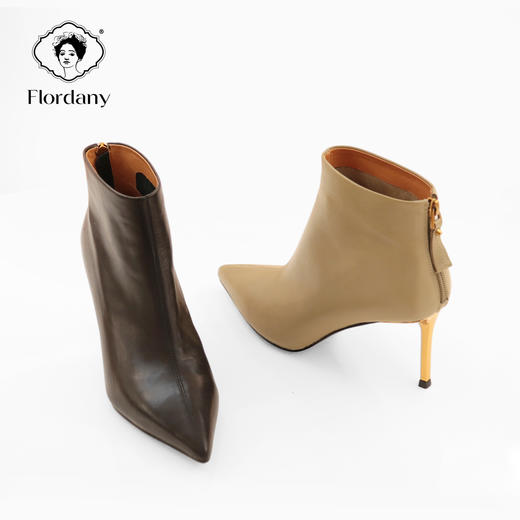 弗洛丹尼时尚大气金属细跟女鞋D216203 商品图4