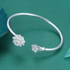 子佩集S990银【朝露昙华】手镯【YHSZ090】203