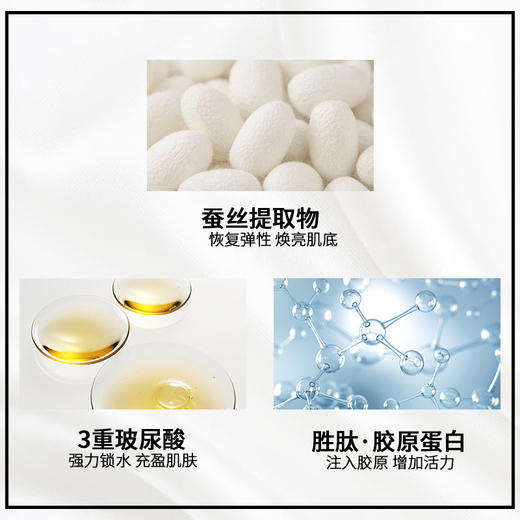 HG 韩国JM 蚕丝面膜补水保湿美白提亮肤色淡化细纹抗皱 10片/盒 商品图5