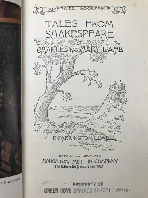 1925年 兰姆姐弟《莎士比亚故事集》 埃尔威尔彩色插图 漆布精装32开 商品图3