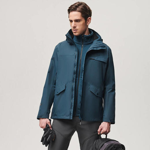 探路者男士套绒冲锋衣TAWI91901 商品图1