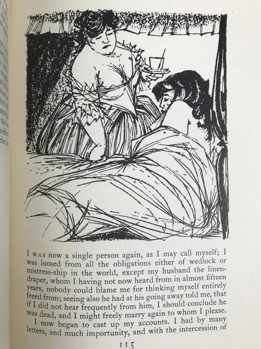 笛福《摩尔·弗兰德斯》 奈杰尔·兰伯恩插图 精装18开带书匣 商品图8