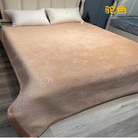 【49.9元/床】东阳小熊牛奶绒床盖200*230（颜色随机）（1223874）