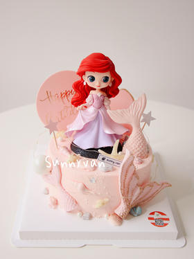 美人鱼公主~翻糖鱼尾装饰~（玩偶较重，单独放置，最少提前1天预定哦~）