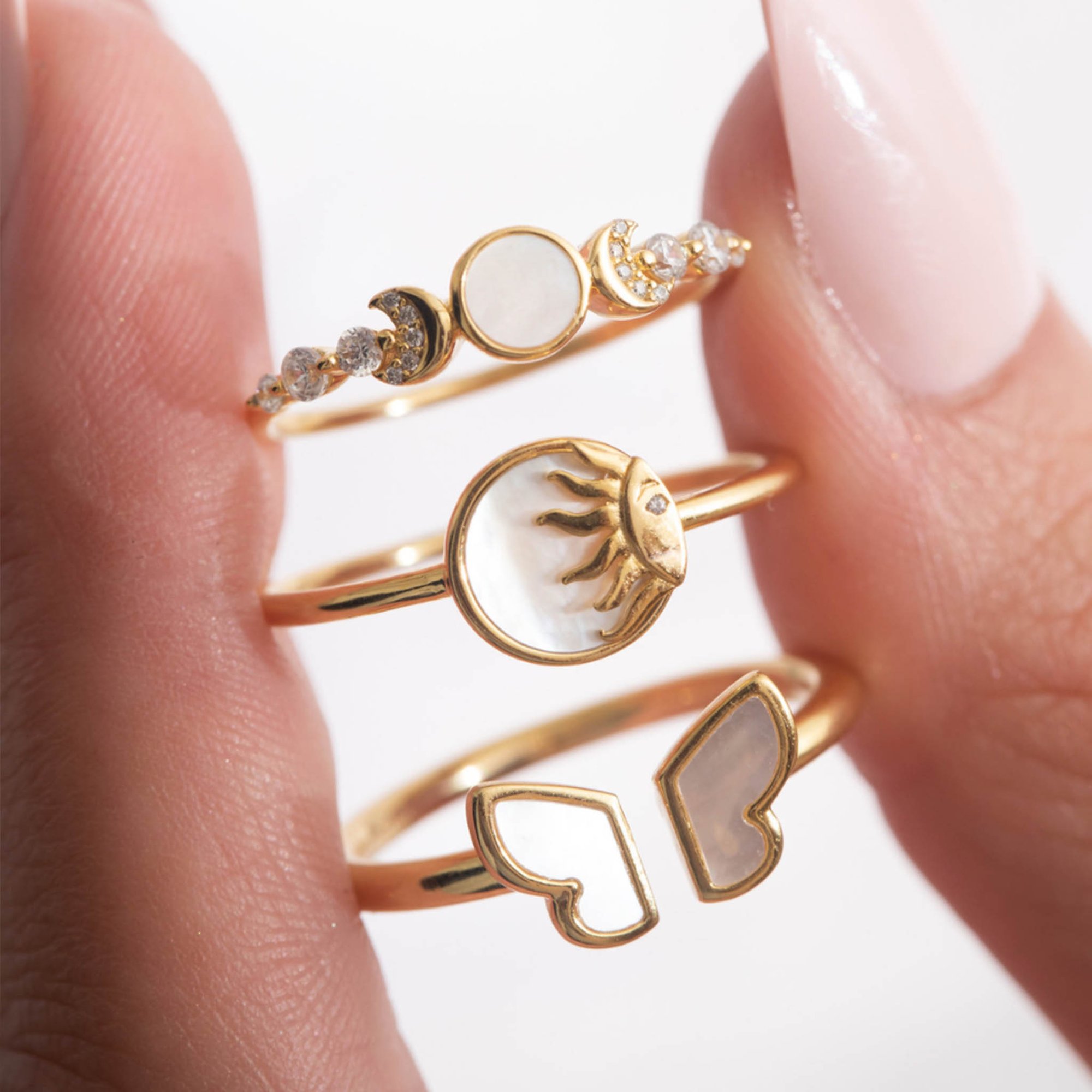 北京仓|la kaiser-galaxy-银河 贝母 戒指〔美国设计师