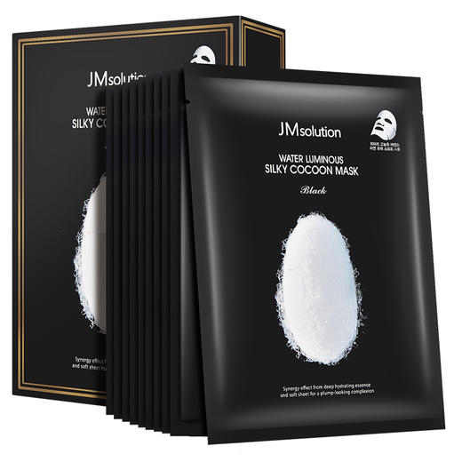 HG 韩国JM 蚕丝面膜补水保湿美白提亮肤色淡化细纹抗皱 10片/盒 商品图1
