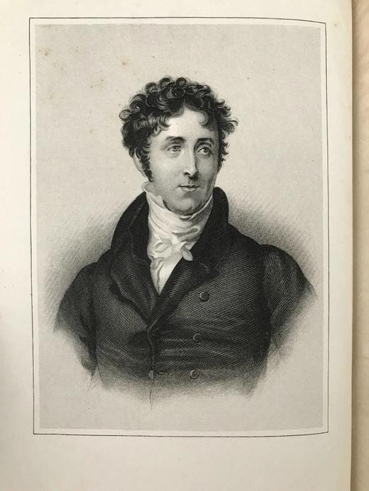 特装本！约19世纪后期 坎贝尔诗集 9幅版画插图 全真皮精装36开 商品图3