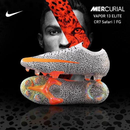 NIKE/耐克 MERCURIAL VAPOR 13 ELITE CR7 SAFARI FG 男子足球鞋CV3170180 商品图0