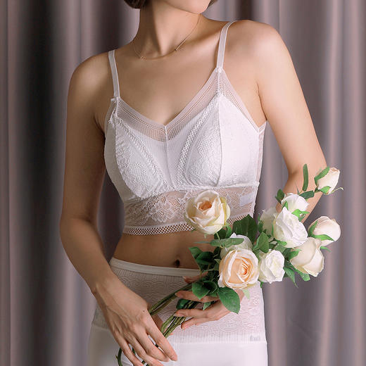 【透气不闷热】绯雨倾城水晶蕾丝内衣 无钢圈 零束缚 优雅舒适 收副乳 商品图2