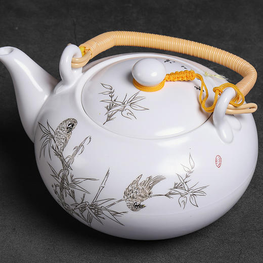 陶瓷提梁壶茶壶大号大容量套装家用客厅茶杯中式中国风功夫茶具 商品图2