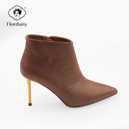 弗洛丹尼高端时尚金属细跟女鞋D216845 商品图1