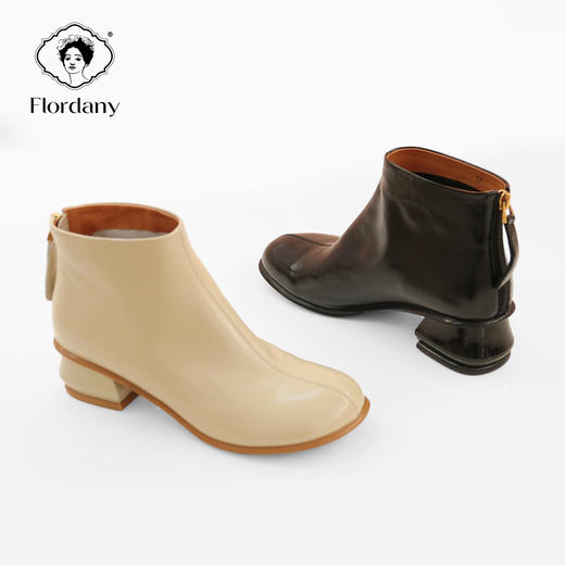 弗洛丹尼简约舒适方跟女鞋D216201 商品图3