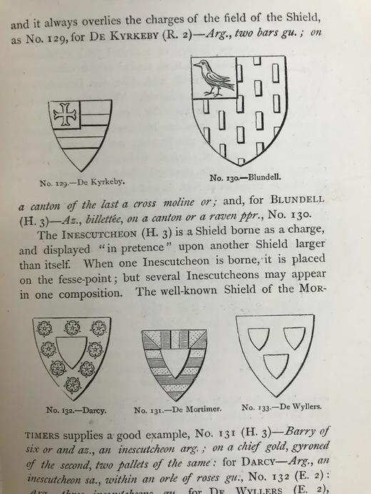 1875年 布铁尔《英国纹章学》 450幅插图（含少量手工上色） 漆布精装32开 商品图11