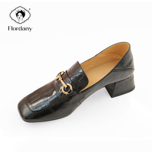 弗洛丹尼简约时尚方跟女鞋D215377 商品图2