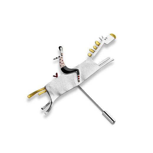 北京仓｜Kiss the Frog-Horse-骑着爱心马奔向你 胸针［希腊设计师］ 商品图1