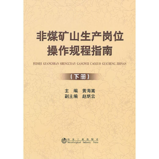 非煤矿山生产岗位操作规程指南(下册)/黄海嵩 赵炳云 商品图0