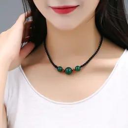 TZW-红玛瑙吊坠女项链民族风长款毛衣链 商品图4