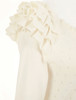 TYNVIE 花边肩饰圆领针织开衫-象牙白 商品缩略图5