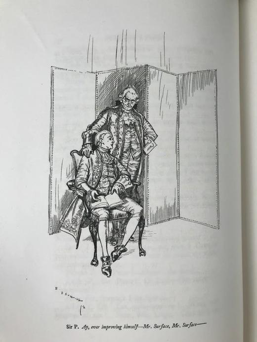 1896年 谢里丹《造谣学校/情敌》 埃德蒙·苏利文插图 漆布精装16开 商品图11