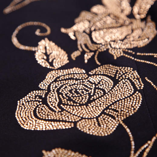 LA805斯尔丽2021年夏季上新奢华半高领显瘦气质大方礼服连衣裙 商品图5