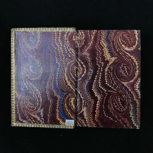 特装本！约19世纪后期 坎贝尔诗集 9幅版画插图 全真皮精装36开 商品图2