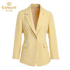 乔万尼早春新款西装外套通勤显瘦黄色韩系通勤显白显瘦EI3B148 商品缩略图4