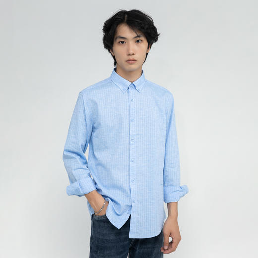 HX 秋季翻领长袖衬衫Y103130007101 商品图0