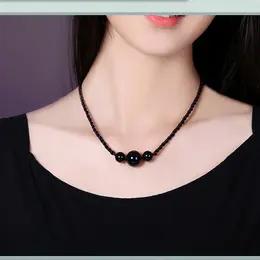 TZW-红玛瑙吊坠女项链民族风长款毛衣链 商品图10