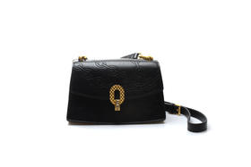 豪麟名鞋奥莱迪嘉女装牛皮革手袋WPB12SX004黑色  原价1460元