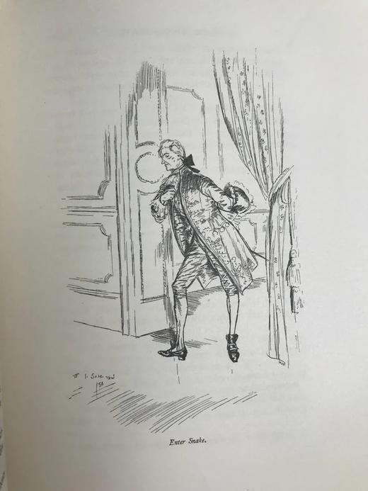 1896年 谢里丹《造谣学校/情敌》 埃德蒙·苏利文插图 漆布精装16开 商品图7