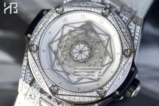 WWF工厂，新品HB全新“豪华版”宇Big Bang刺青满钻腕表，终于上线啦！【技术突破】：“豪华版”满钻刺青，全表壳镶嵌斯华洛世奇美钻，工艺效果比拟正品，表壳原版全程CNC打 商品图8