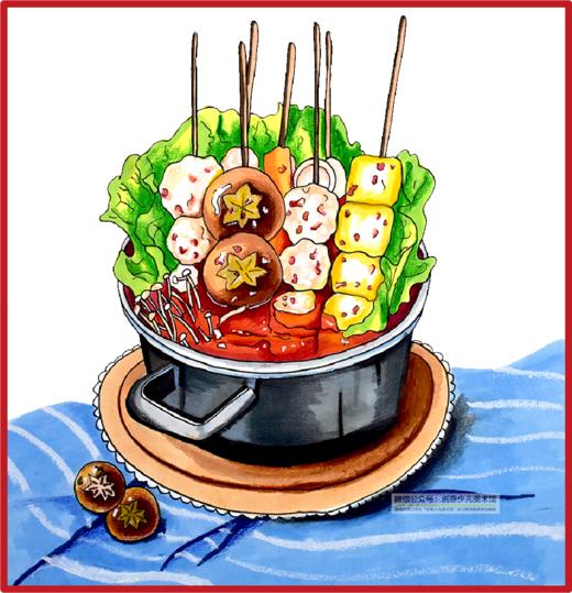 9-11岁照片写生《和你分享一碗关东煮》【自动发货：下单后，点击手机短信中收到的链接，即可获取文件下载的链接；如有任何问题，可添加客服微信hm33268获得帮助】
 商品图0