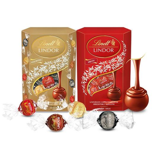 瑞士莲软心巧克力乐享装500g 精选/牛奶 香浓幼滑 044809/044810 商品图1