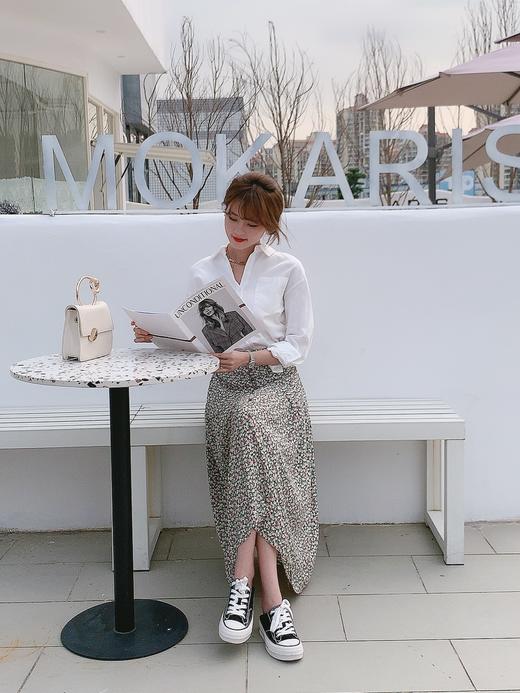 【百图lulu私服】【光泽感白衬衫】经典 光泽感 休闲白衬衫 商品图7