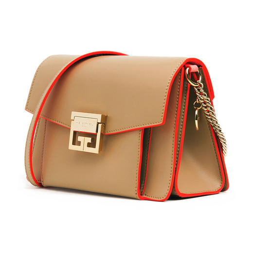 GIVENCHY 纪梵希 女士杏色牛皮小号链条单肩斜挎包 BB501CB0TG 商品图1