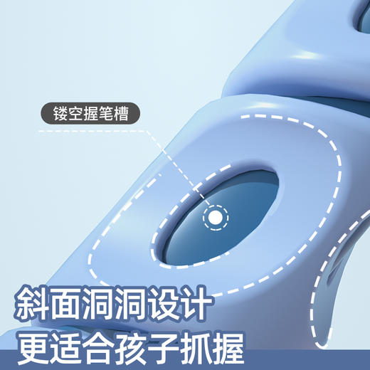 猫太子洞洞握笔器儿童控笔抓笔学写字铅笔保护套宝宝姿势纠正笔套 商品图1