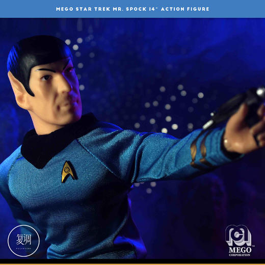 现货 Mego 星际迷航 斯波克 Mr. Spock 14英寸 可动人偶 商品图2