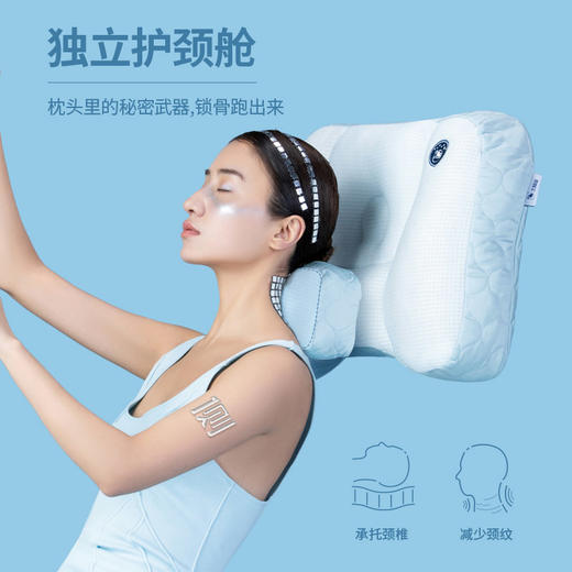护颈舱侧睡  男护颈椎助睡眠家用枕芯不塌陷不变形专用软管枕 商品图1
