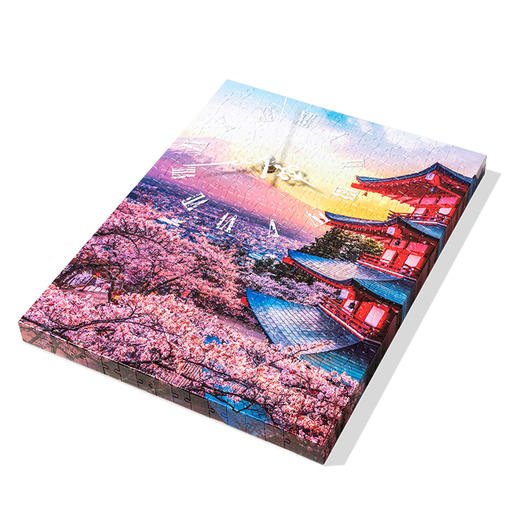 366片无框时钟拼图 平面拼图 HK1023 富士山, 宝塔日落时 商品图3