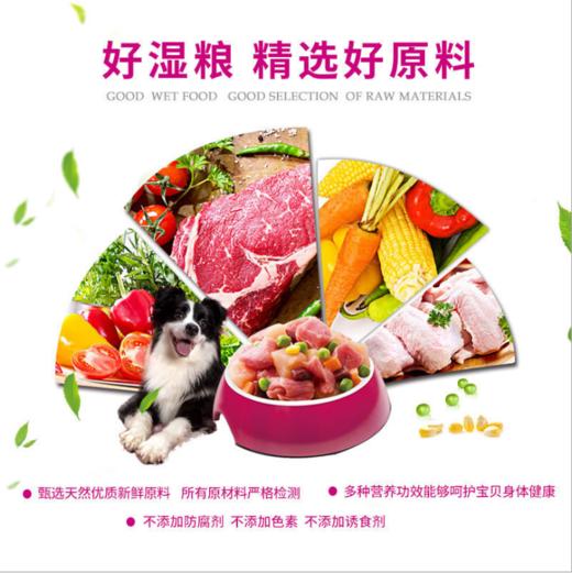 【顽皮（Wanpy） 狗用鲜封包】宠物狗狗湿粮罐头零食狗粮伴侣泰迪贵宾金毛 80g/袋 10袋/盒 商品图3