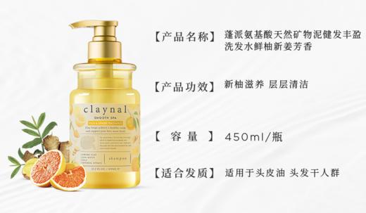 日本进口蓬派氨基酸天然矿物泥健发丰盈洗发水450ml 商品图2